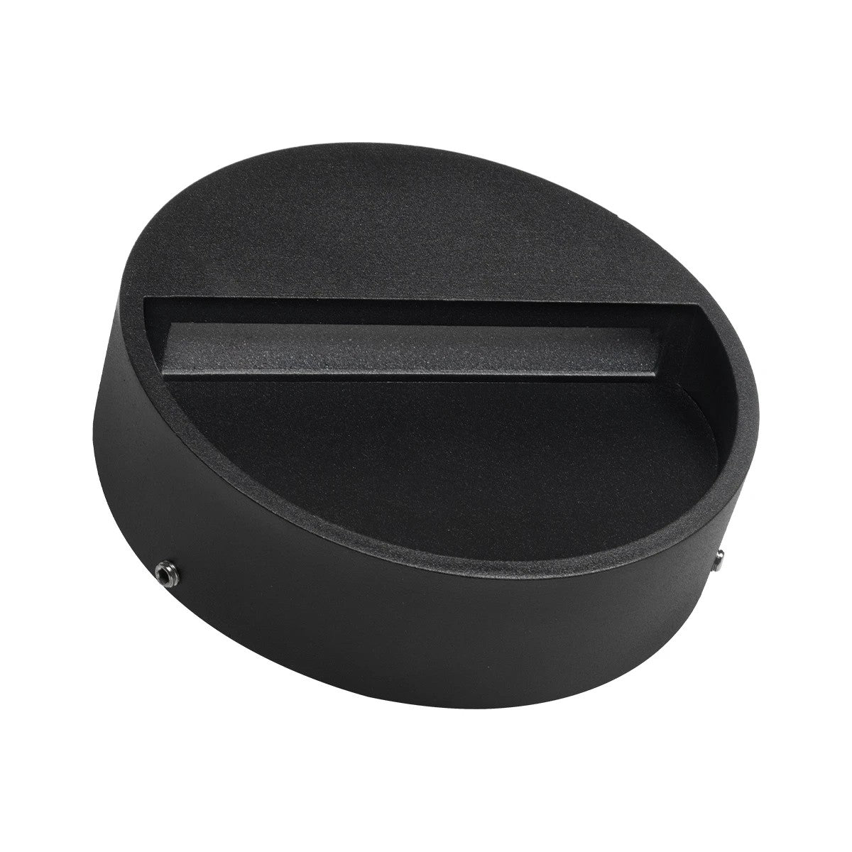GLOBOSTAR® STEPINI GLB-103-0034 Φωτιστικό Σκαλοπατιού / Διαδρόμου LED 3W 270lm 45° AC 220-240V Αδιάβροχο IP65 Θερμό Λευκό 2700K - Sanan SMD Chip - Μαύρο Ματ - Μ12 x Π3 x Υ12cm - 3 Χρόνια Εγγύηση