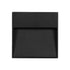 GLOBOSTAR® STEPINI GLB-103-0035 Φωτιστικό Σκαλοπατιού / Διαδρόμου LED 3W 270lm 45° AC 220-240V Αδιάβροχο IP65 Θερμό Λευκό 2700K - Sanan SMD Chip - Μαύρο Ματ - Μ11.5 x Π3 x Υ11.5cm - 3 Χρόνια Εγγύηση