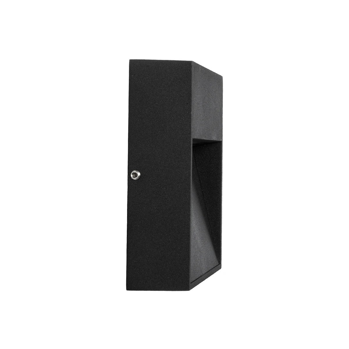 GLOBOSTAR® STEPINI GLB-103-0035 Φωτιστικό Σκαλοπατιού / Διαδρόμου LED 3W 270lm 45° AC 220-240V Αδιάβροχο IP65 Θερμό Λευκό 2700K - Sanan SMD Chip - Μαύρο Ματ - Μ11.5 x Π3 x Υ11.5cm - 3 Χρόνια Εγγύηση