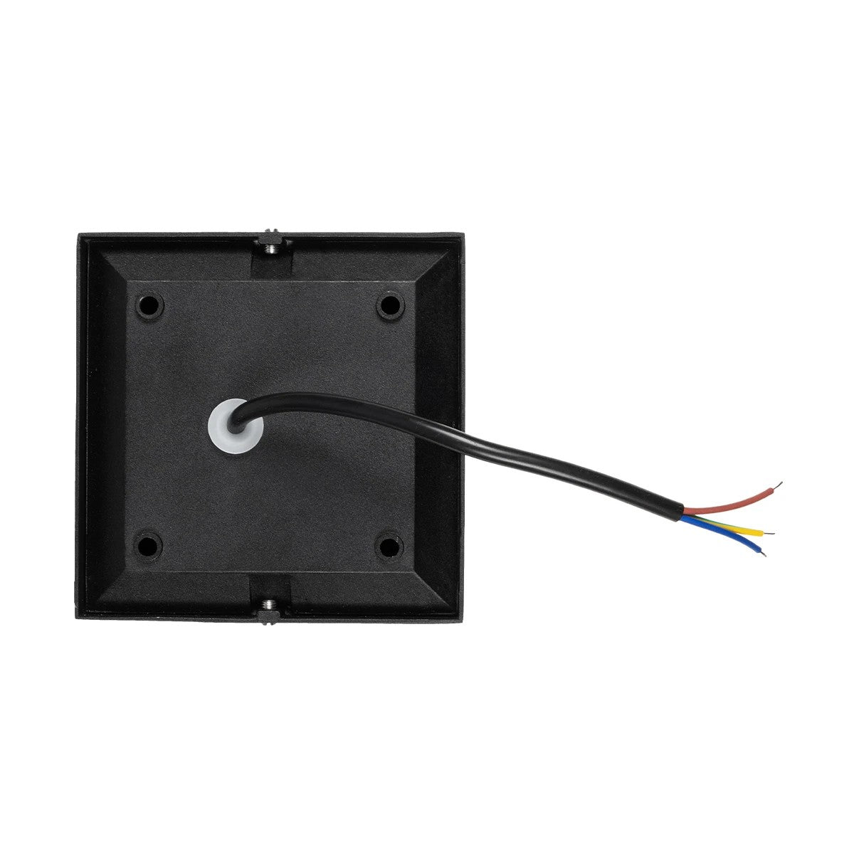 GLOBOSTAR® STEPINI GLB-103-0035 Φωτιστικό Σκαλοπατιού / Διαδρόμου LED 3W 270lm 45° AC 220-240V Αδιάβροχο IP65 Θερμό Λευκό 2700K - Sanan SMD Chip - Μαύρο Ματ - Μ11.5 x Π3 x Υ11.5cm - 3 Χρόνια Εγγύηση