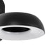 GLOBOSTAR® LINEART GLB-103-0037 Φωτιστικό Τοίχου / Απλίκα LED 12W 1080lm 120° AC 220-240V Αδιάβροχο IP65 Θερμό Λευκό 2700K - Sanan SMD Chip - Μαύρο Ματ - Μ16 x Π20 x Υ15cm - 3 Χρόνια Εγγύηση