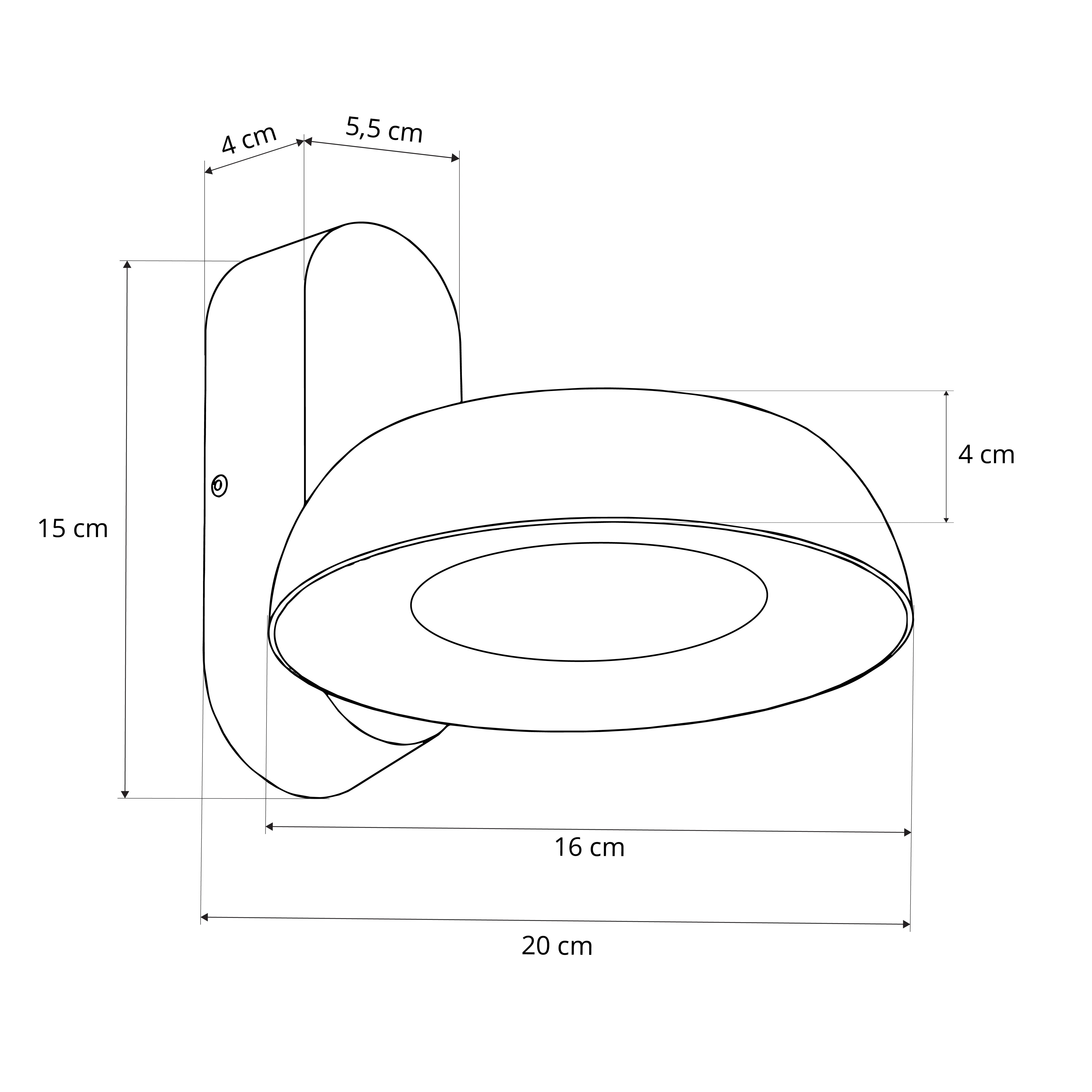 GLOBOSTAR® LINEART GLB-103-0037 Φωτιστικό Τοίχου / Απλίκα LED 12W 1080lm 120° AC 220-240V Αδιάβροχο IP65 Θερμό Λευκό 2700K - Sanan SMD Chip - Μαύρο Ματ - Μ16 x Π20 x Υ15cm - 3 Χρόνια Εγγύηση