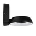GLOBOSTAR® LINEART GLB-103-0037 Φωτιστικό Τοίχου / Απλίκα LED 12W 1080lm 120° AC 220-240V Αδιάβροχο IP65 Θερμό Λευκό 2700K - Sanan SMD Chip - Μαύρο Ματ - Μ16 x Π20 x Υ15cm - 3 Χρόνια Εγγύηση