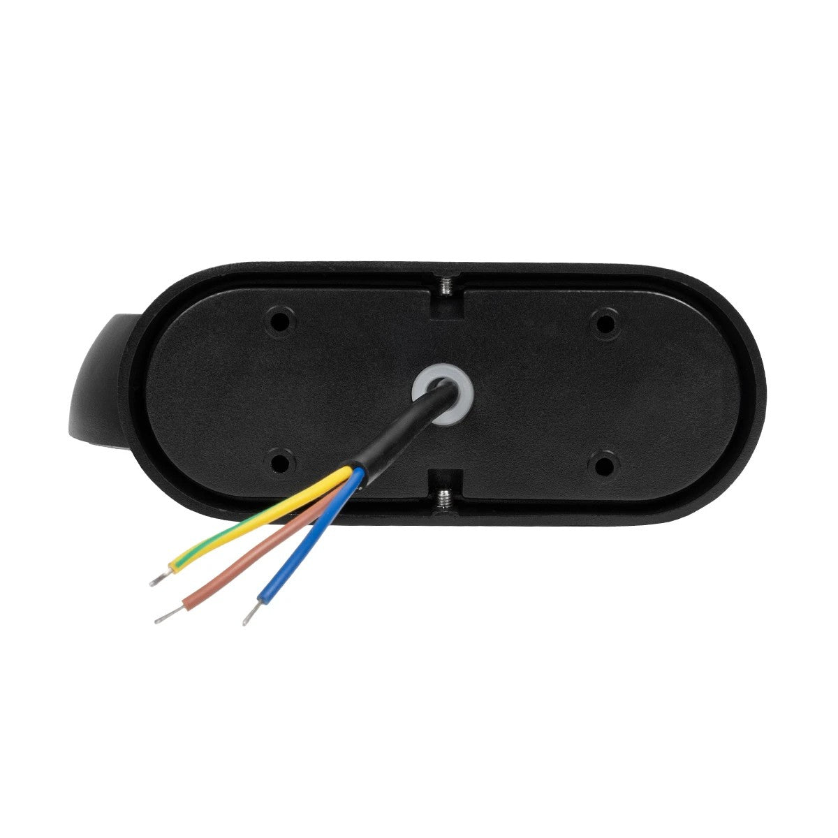 GLOBOSTAR® LINEART GLB-103-0037 Φωτιστικό Τοίχου / Απλίκα LED 12W 1080lm 120° AC 220-240V Αδιάβροχο IP65 Θερμό Λευκό 2700K - Sanan SMD Chip - Μαύρο Ματ - Μ16 x Π20 x Υ15cm - 3 Χρόνια Εγγύηση