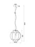ΚΡΕΜΑΣΤΟ Φ/Σ 1ΧΕ27 ΓΥΑΛΙ ΓΚΡΙ Φ25ΧΗ120CM - ledmania.gr