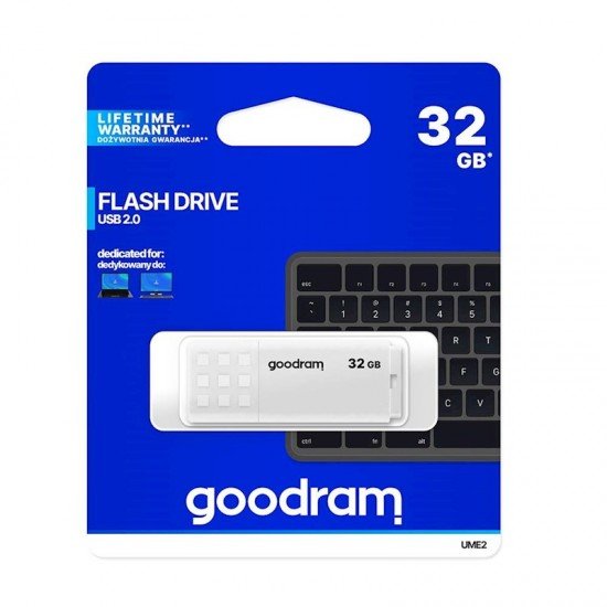 Goodram pendrive 32GB USB 2.0 UME2 white - ledmania.gr