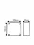 ΠΛΑΦΟΝΙΕΡΑ ΕΞΩΤΕΡΙΚΗ LED ΨΥΧΡΟ 105X105 ΝΙΚΕΛ ΜΑΤ - ledmania.gr
