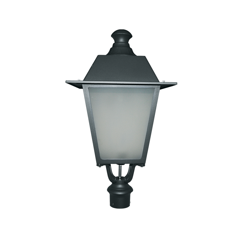 ΦΑΝΑΡΙ 4 ΠΛΕΥΡΩΝ RAL7016M ΚΟΛΩΝΑΣ Φ76 40Χ40Χ77CM - ledmania.gr