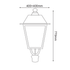 ΦΑΝΑΡΙ 4 ΠΛΕΥΡΩΝ RAL7016M ΚΟΛΩΝΑΣ Φ76 40Χ40Χ77CM - ledmania.gr