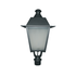 ΦΑΝΑΡΙ 4 ΠΛΕΥΡΩΝ RAL7016M ΚΟΛΩΝΑΣ Φ76 40Χ40Χ77CM - ledmania.gr