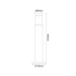 ΚΟΛΩΝΑΚΙ No1032 ΑΛΟΥΜΙΝ. 40CM E27 ΓΚΡΙ  RAL7016M - ledmania.gr