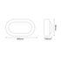 ΑΠΛΙΚΑ ΛΕΥΚΗ ΙΡ54 Ε27 max.60W  280 x 185 x 96mm  RAL C3619M - ledmania.gr