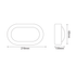 ΑΠΛΙΚΑ ΛΕΥΚΗ ΙΡ54 Ε27 max.40W 218x135x65mm RAL C3619Μ - ledmania.gr