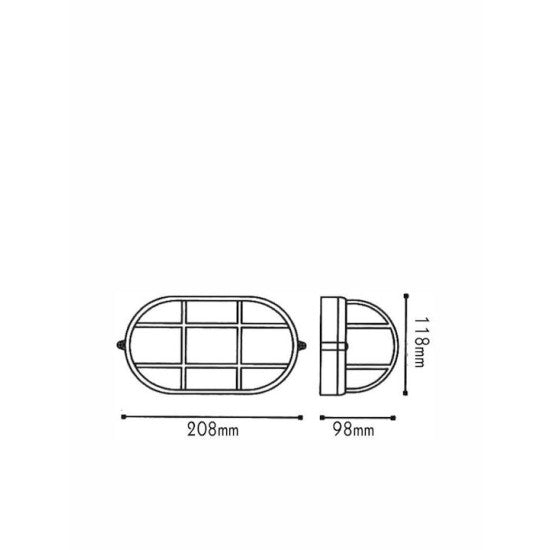 ΧΕΛΩΝΑ Ε27 208mm ΣΚΟΥΡΙΑ ΜΕ ΠΛΕΓΜΑ