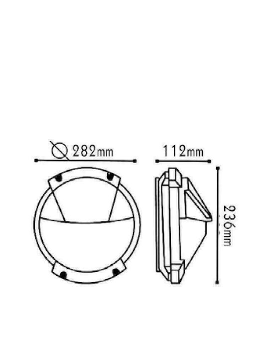ΧΕΛΩΝΑ ΛΕΥΚΗ ΙΡ54 Ε27 100W - ledmania.gr