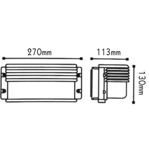 ΑΠΛΙΚΑ ΛΕΥΚΗ ΙΡ54 Ε27 60W RAL C3619M  IP45