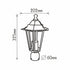 ΚΕΦΑΛΗ ΓΙΑ ΚΟΛΩΝΑΚΙ Φ60 ΦΑΝΑΡΑΚΙ ΜΑΥΡΟ  RAL C0026 - ledmania.gr