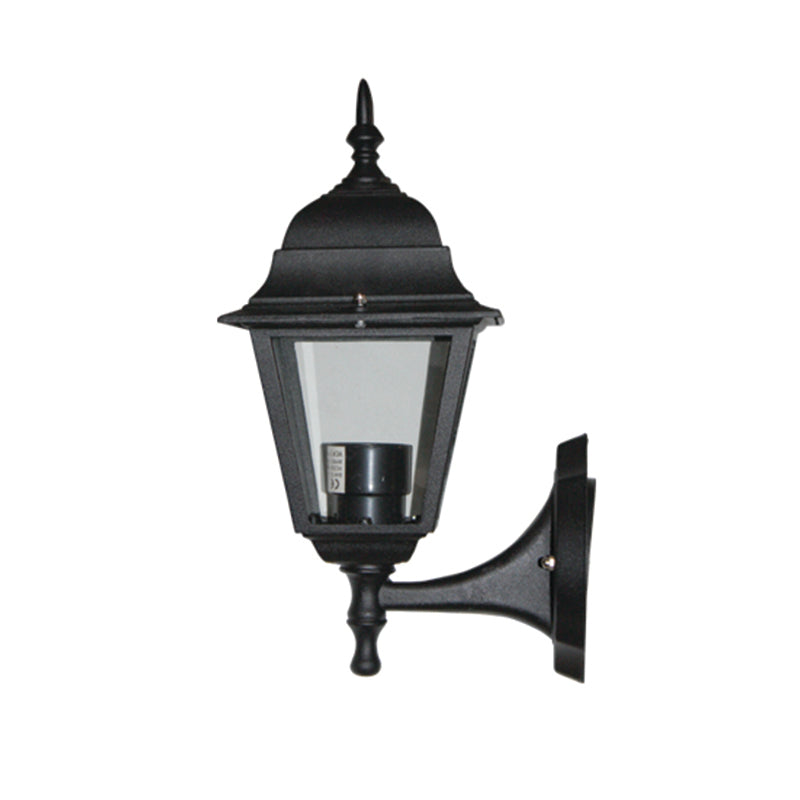 ΦΑΝΑΡΙ ΤΟΙΧΟΥ ΜΑΥΡΟ ΙΡ44 Ε27 60W ΠΑΝΩ  RAL C0026 - ledmania.gr