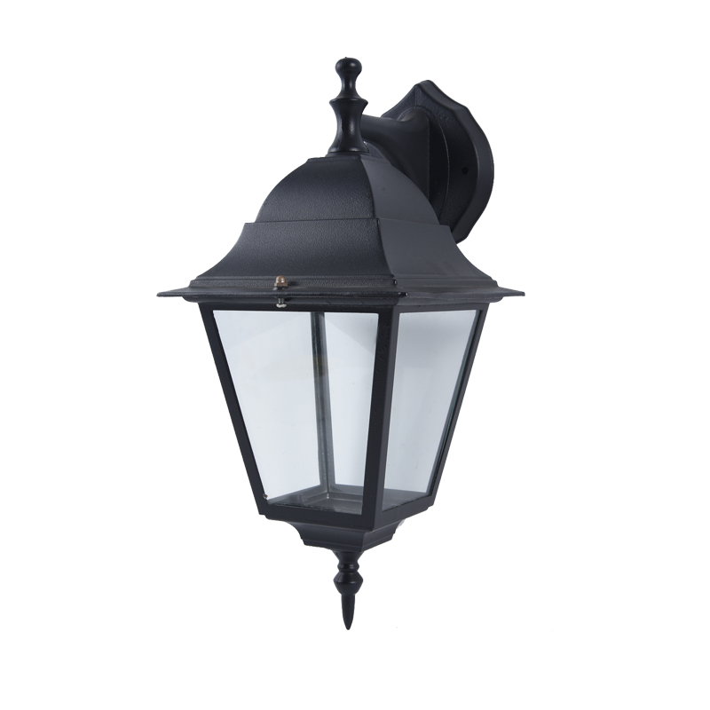 ΦΑΝΑΡΙ ΤΟΙΧΟΥ ΜΑΥΡΟ ΙΡ45 Ε27 60W ΚΑΤΩ  RAL C0026 - ledmania.gr