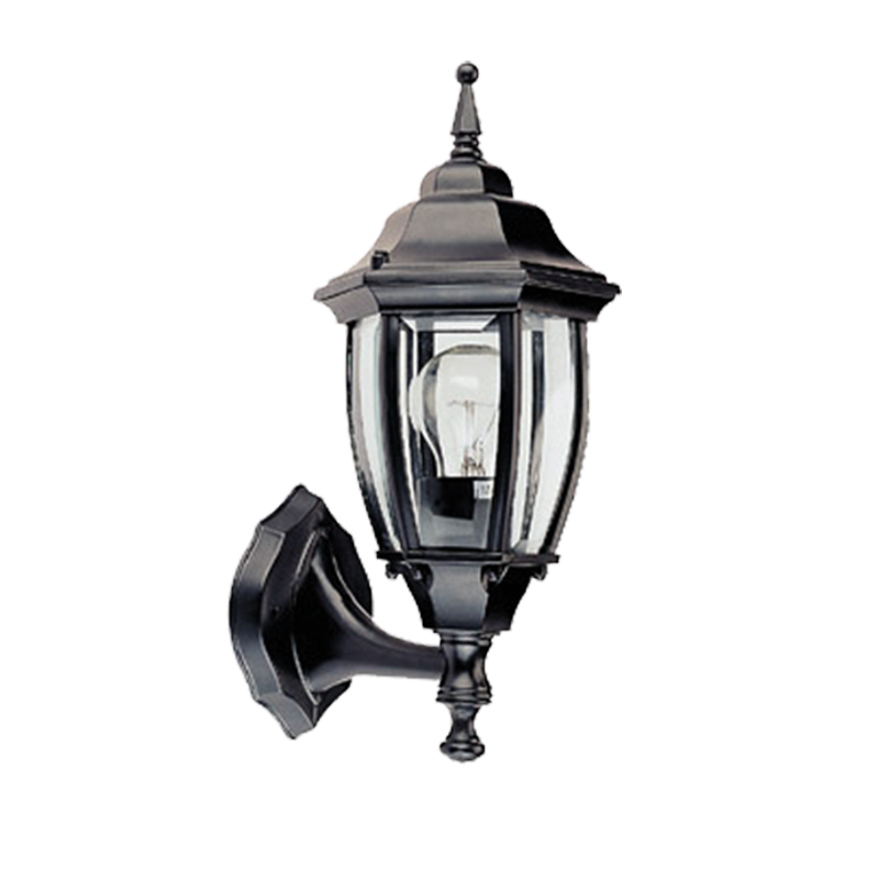 ΦΑΝΑΡΙ ΤΟΙΧΟΥ ΜΑΥΡΟ ΙΡ44 Ε27 60W ΠΑΝΩ  RAL C0026 - ledmania.gr