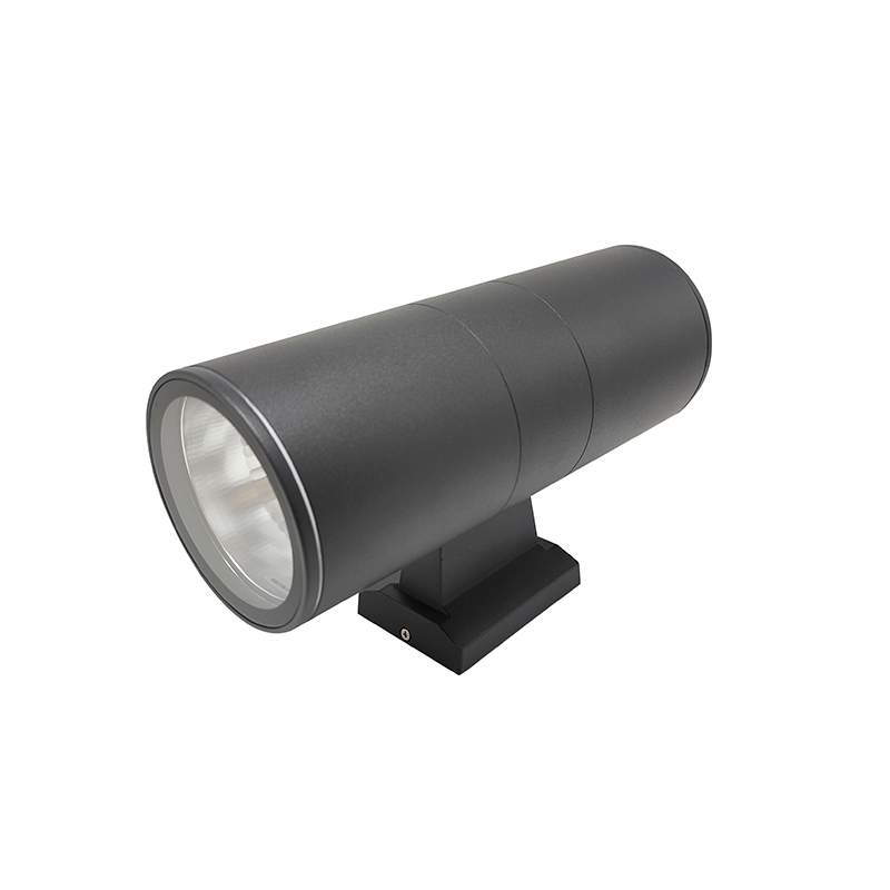 ΑΠΛΙΚΑ UP-DOWN 2XE27 IP65  ΣΚΟΥΡΟ ΑΜΜΩΔΕΣ ΓΚΡΙ RAL7016M - ledmania.gr