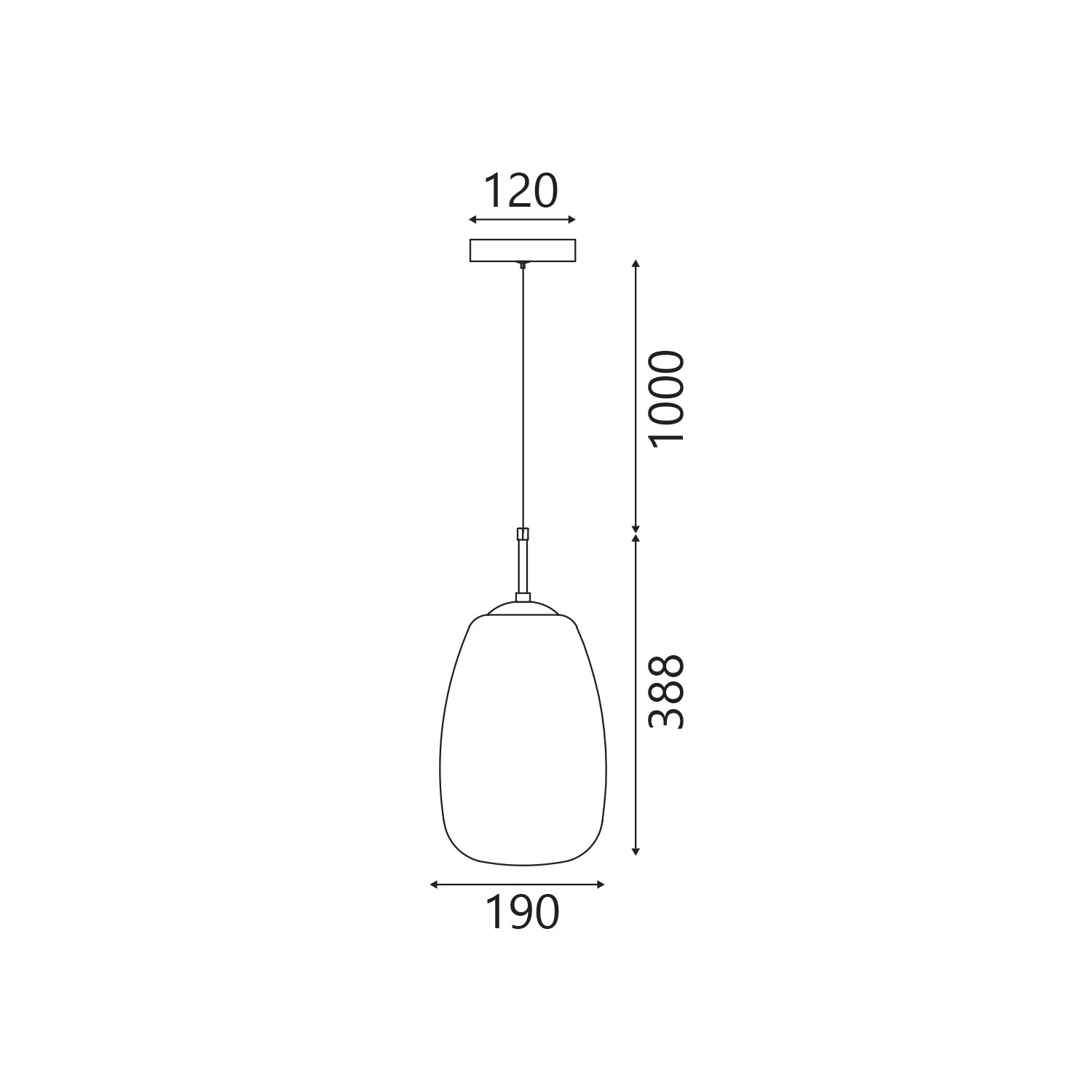 ΚΡΕΜΑΣΤΟ ΦΩΤΙΣΤΙΚΟ ACA HM2357B ΜΑΥΡΟ ΚΕΧΡΙΜΠΑΡΙ LED 5W 3000K IP20 D19XH120CM