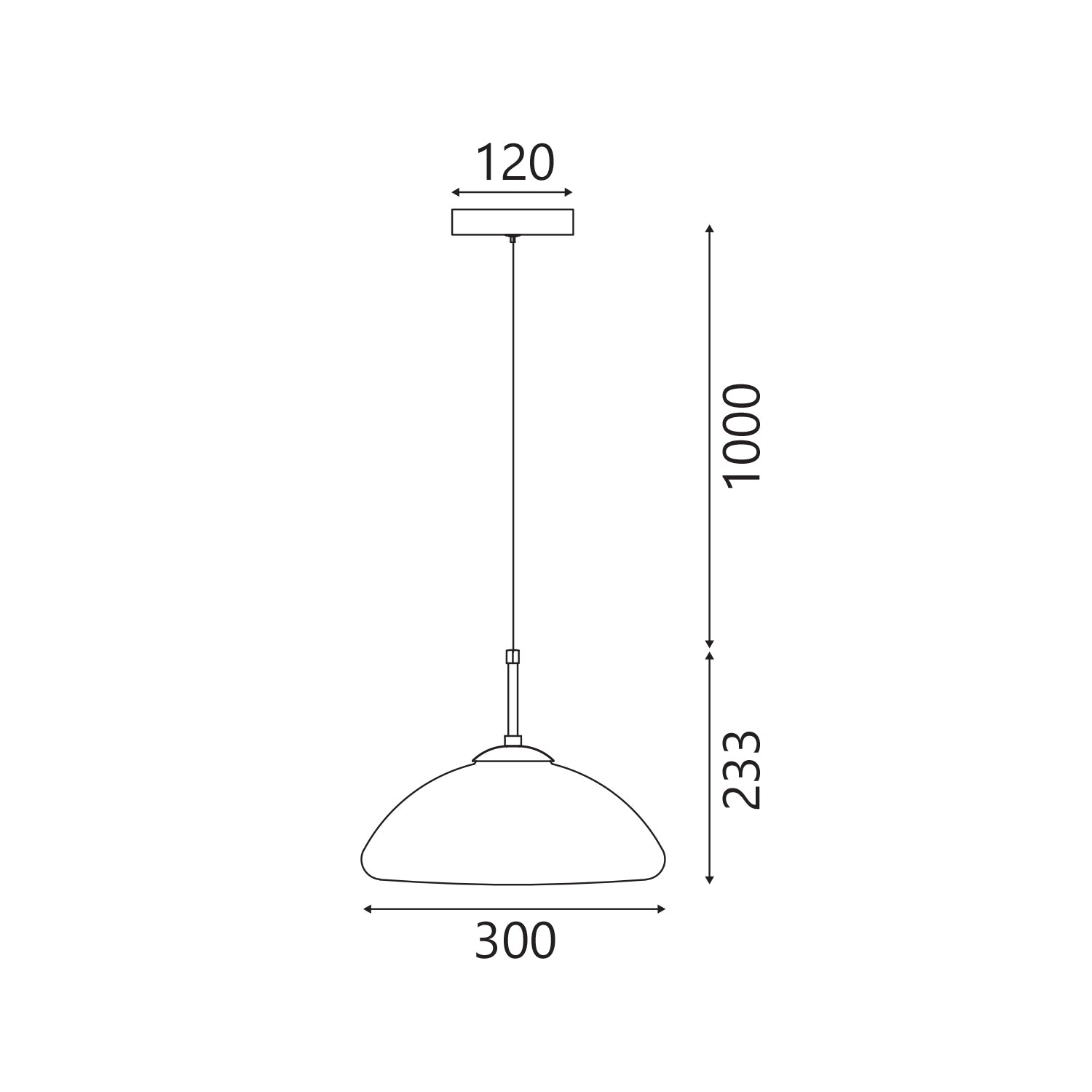 ΚΡΕΜΑΣΤΟ ΦΩΤΙΣΤΙΚΟ ACA HM2357C ΜΑΥΡΟ ΦΙΜΕ LED 5W 3000K IP20 D30XH120CM