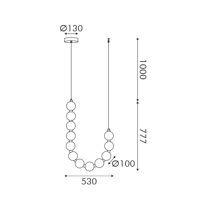 ΚΡΕΜΑΣΤΟ Φ/Σ LED 18W 1350LM IP20  ΧΡΥΣΟ ΑΛΟΥΜΙΝΙΟ + ΑΚΡΥΛΙΚΟ - ledmania.gr