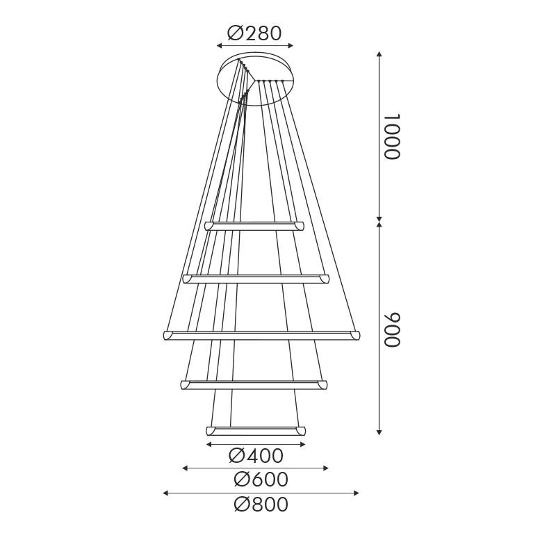 ΚΡΕΜΑΣΤΟ Φ/Σ LED 80W 6400LM CCT IP20 ΧΡΥΣΟ ΜΕΤΑΛΛΙΚΟ + ΑΚΡΥΛΙΚΟ - ledmania.gr