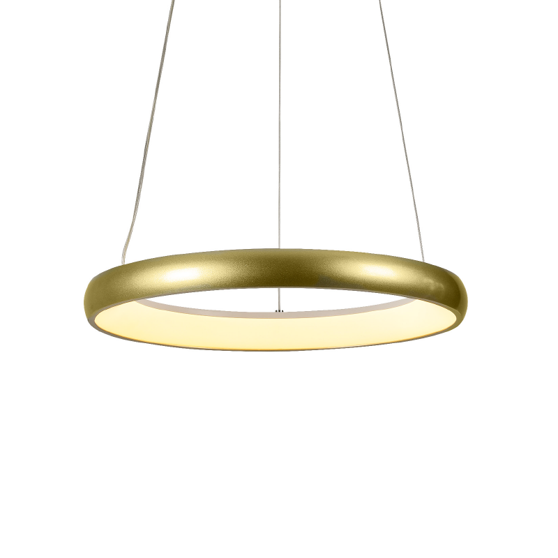 ΚΡΕΜΑΣΤΟ Φ/Σ LED 32W 2500LM CCT IP20  ΧΡΥΣΟ ΜΕΤΑΛΛΙΚΟ + ΑΚΡΥΛΙΚΟ - ledmania.gr