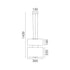 ΚΡΕΜΑΣΤΟ ΦΩΤΙΣΤΙΚΟ ACA HM24153 ΜΑΥΡΟ LED 27W 2700K-3000K-4000K IP20 D36XH120CM