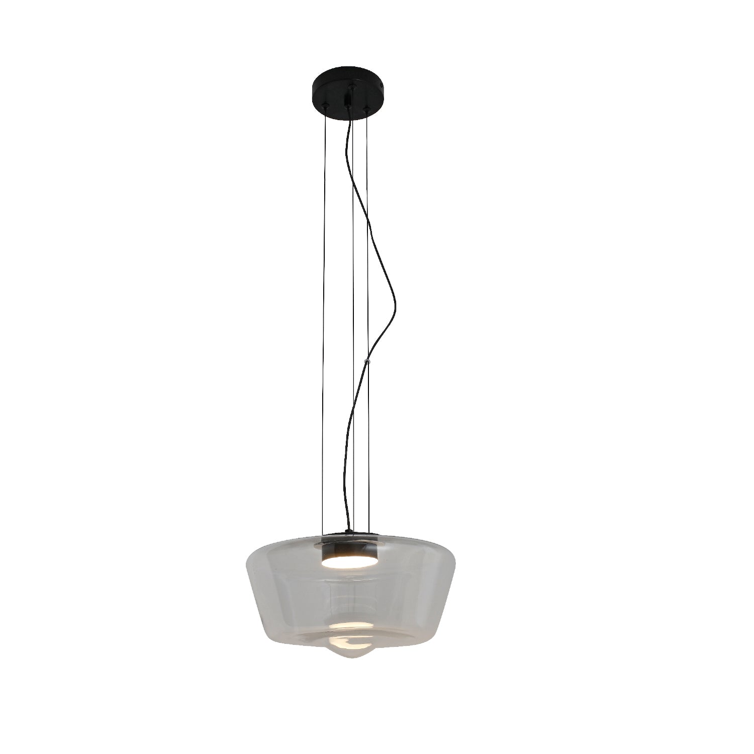 ΚΡΕΜΑΣΤΟ ΦΩΤΙΣΤΙΚΟ ACA HM2460CL ΜΑΥΡΟ ΔΙΑΦΑΝΕΣ LED 12W 3000K IP20 D30XH120CM