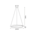 ΚΡΕΜΑΣΤΟ Φ/Σ LED 32W 2500LM CCT IP20 ΛΕΥΚΟ ΜΕΤΑΛΛΙΚΟ + ΑΚΡΥΛΙΚΟ - ledmania.gr