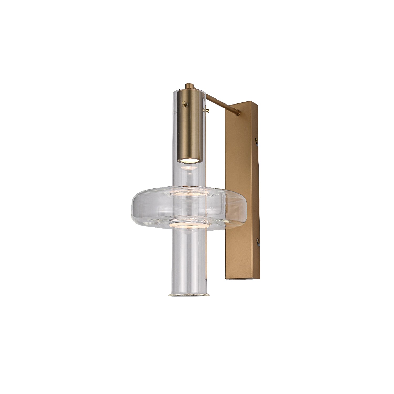 ΦΩΤΙΣΤΙΚΟ ΤΟΙΧΟΥ ACA HM25026B ΧΡΥΣΟ ΔΙΑΦΑΝΕΣ COB 5W 3000K IP20 L22XW28XH38CM