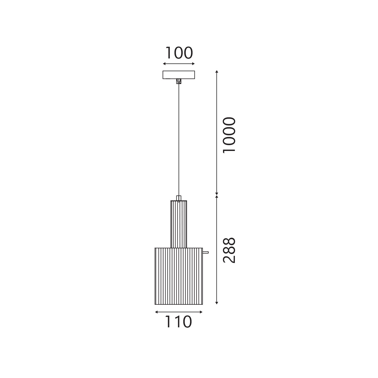 ΚΡΕΜΑΣΤΟ ΦΩΤΙΣΤΙΚΟ ACA HM2504011 ΧΡΥΣΟ ΦΙΜΕ 1XGU10X50W IP20 D11XH120CM