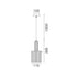 ΚΡΕΜΑΣΤΟ ΦΩΤΙΣΤΙΚΟ ACA HM2504011 ΧΡΥΣΟ ΦΙΜΕ 1XGU10X50W IP20 D11XH120CM