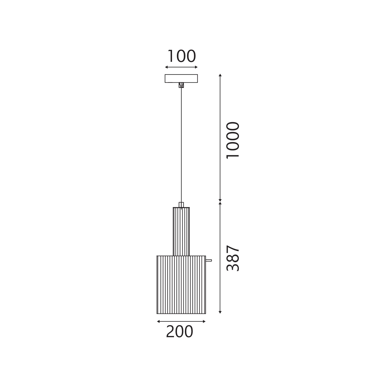 ΚΡΕΜΑΣΤΟ ΦΩΤΙΣΤΙΚΟ ACA HM2504020 ΧΡΥΣΟ ΦΙΜΕ 1XGU10X50W IP20 D20XH120CM