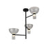 ΚΡΕΜΑΣΤΟ ΦΩΤΙΣΤΙΚΟ ACA HM250453A ΜΑΥΡΟ ΔΙΑΦΑΝΕΣ LED 24W 3000K IP20 D85XH78CM