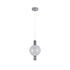 ΚΡΕΜΑΣΤΟ ΦΩΤΙΣΤΙΚΟ ACA HM25139SM ΧΡΩΜΙΟ ΔΙΑΦΑΝΕΣ LED 5W + DOWNLIGHT 5W 3000K IP20 D20XH120CM
