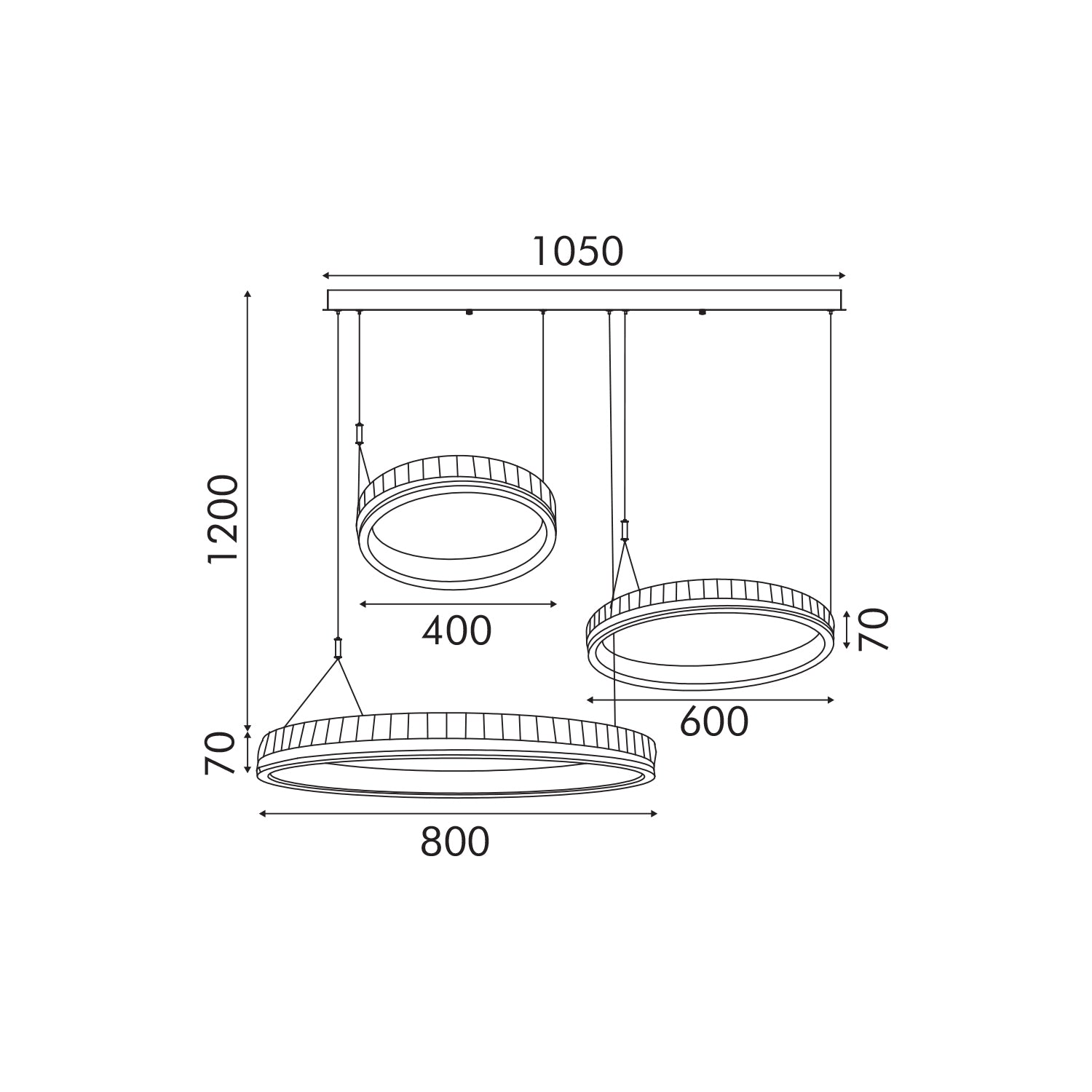 ΚΡΕΜΑΣΤΟ ΦΩΤΙΣΤΙΚΟ ACA HM25142L ΓΑΛΛΙΚΟ ΧΡΥΣΟ LED 90W 2700K-3000K-4000K IP20 L100XW80XH120CM