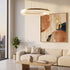 ΚΡΕΜΑΣΤΟ ΦΩΤΙΣΤΙΚΟ ACA HM251478 ΧΡΥΣΟ LED 60W 2700K-3000K-4000K IP20 D80XH120CM
