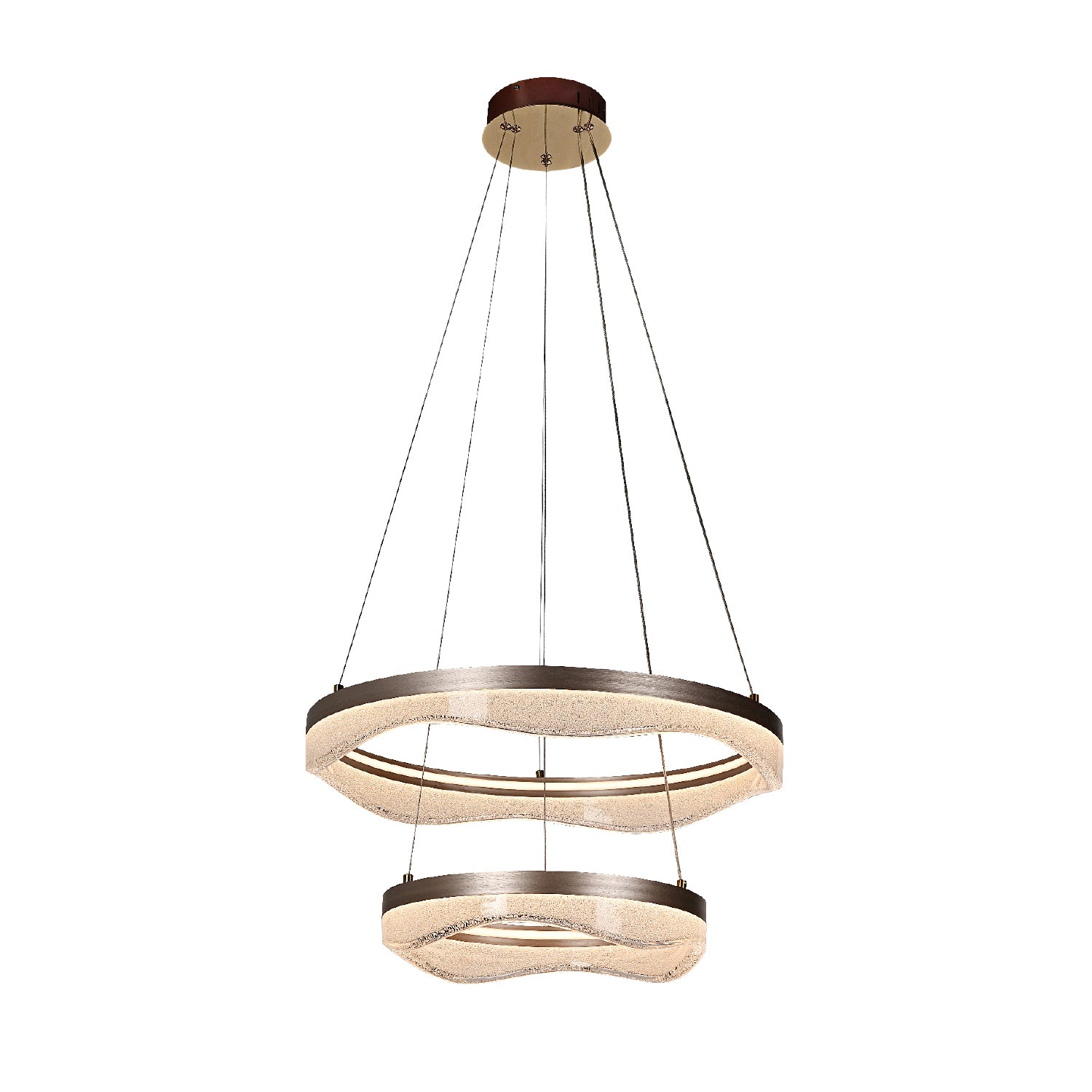 ΚΡΕΜΑΣΤΟ ΦΩΤΙΣΤΙΚΟ ACA HM25147R ΧΡΥΣΟ LED 60W 2700K-3000K-4000K IP20 D60+D40XH120CM