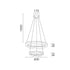 ΚΡΕΜΑΣΤΟ ΦΩΤΙΣΤΙΚΟ ACA HM25147R ΧΡΥΣΟ LED 60W 2700K-3000K-4000K IP20 D60+D40XH120CM