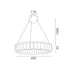 ΚΡΕΜΑΣΤΟ ΦΩΤΙΣΤΙΚΟ ACA HM251484G ΧΡΥΣΟ LED 36W 2700K-3000K-4000K IP20 D40XH120CM