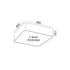 ΟΡΟΦΗΣ Φ/Σ LED 40W 4000LM CCT ΜΑΥΡΟ ΜΕΤ/ΚΟ 48X48XH13CM EMERY - ledmania.gr