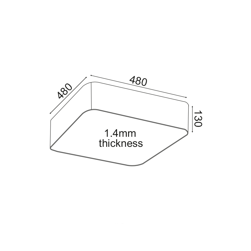 ΟΡΟΦΗΣ Φ/Σ LED 40W 4000LM CCT ΛΕΥΚΟ ΜΕΤ/ΚΟ 48X48XH13CM EMERY - ledmania.gr