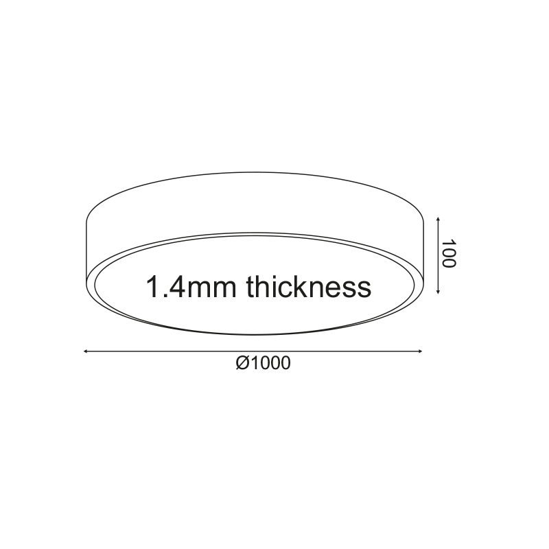 ΟΡΟΦΗΣ Φ/Σ LED 100W 9500LM CCT ΛΕΥΚΟ ΜΕΤ/ΚΟ D100XH10CM OPTIMUS - ledmania.gr