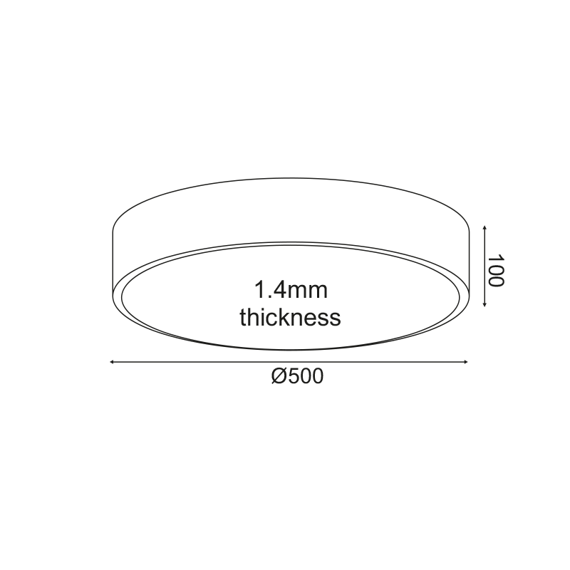 ΟΡΟΦΗΣ Φ/Σ LED 50W 4800LM CCT ΛΕΥΚΟ ΜΕΤ/ΚΟ D50XH10CM OPTIMUS - ledmania.gr