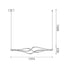 ΚΡΕΜΑΣΤΟ Φ/Σ LED 48W 3800LM CCT IP20 ΜΑΥΡΟ ΑΛΟΥΜΙΝΙΟ + ΑΚΡΥΛΙΚΟ