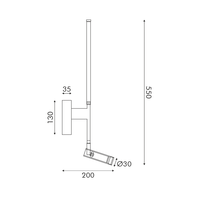 ΕΠΙΤΟΙΧΟ Φ/Σ LED 5W + COB 3W 700LM 3000K IP20  ΜΑΥΡΟ ΑΛΟΥΜΙΝΙΟ + ΑΚΡΥΛΙΚΟ - ledmania.gr